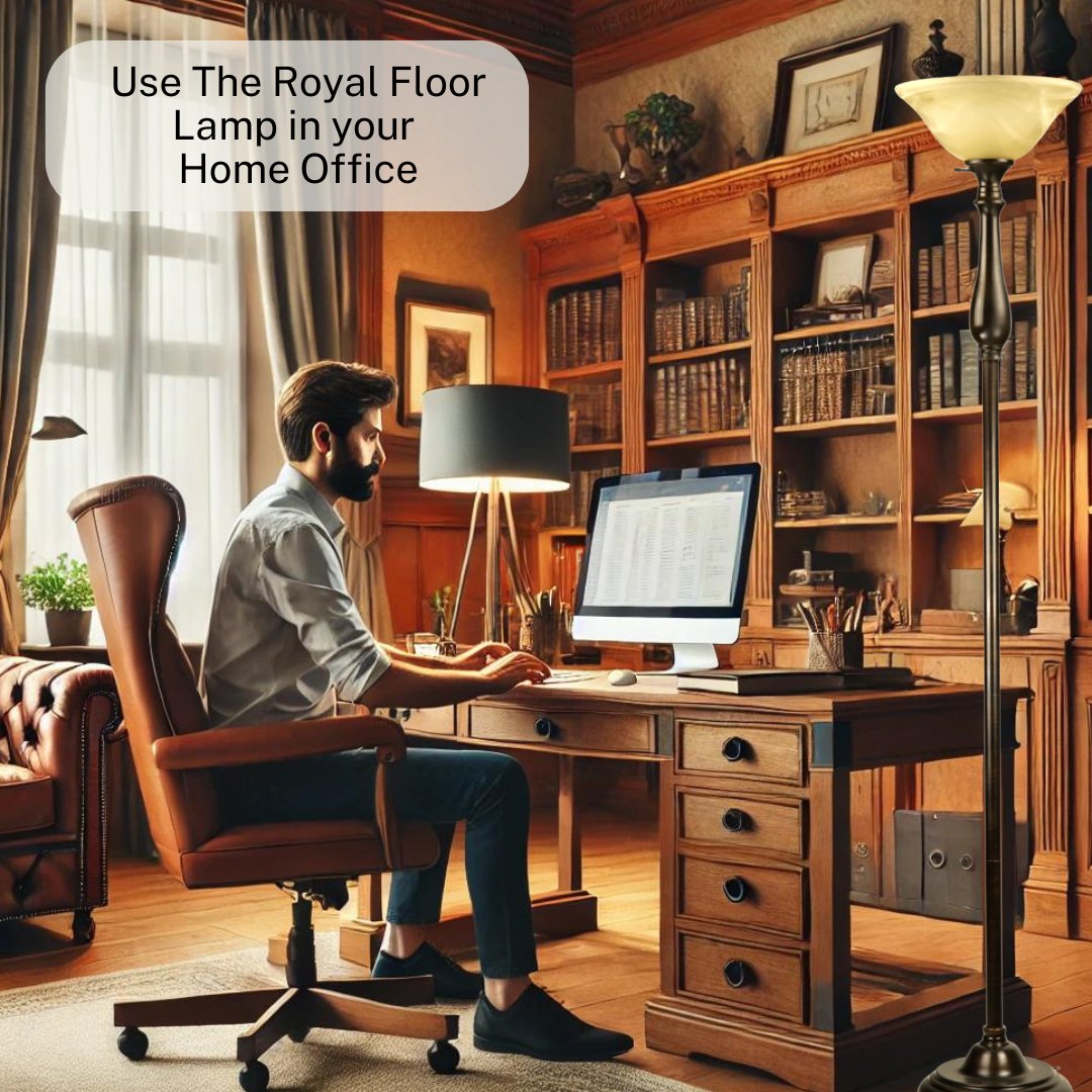 Royal Floor Lamp With Bronze Finish And Amber Alabaster Glass Shade -looking For Floor Lamp For Bedroom, Standing Lamp Or Floor Lamps For Living Room This Torchiere Floor Lamp Is A Great Choice