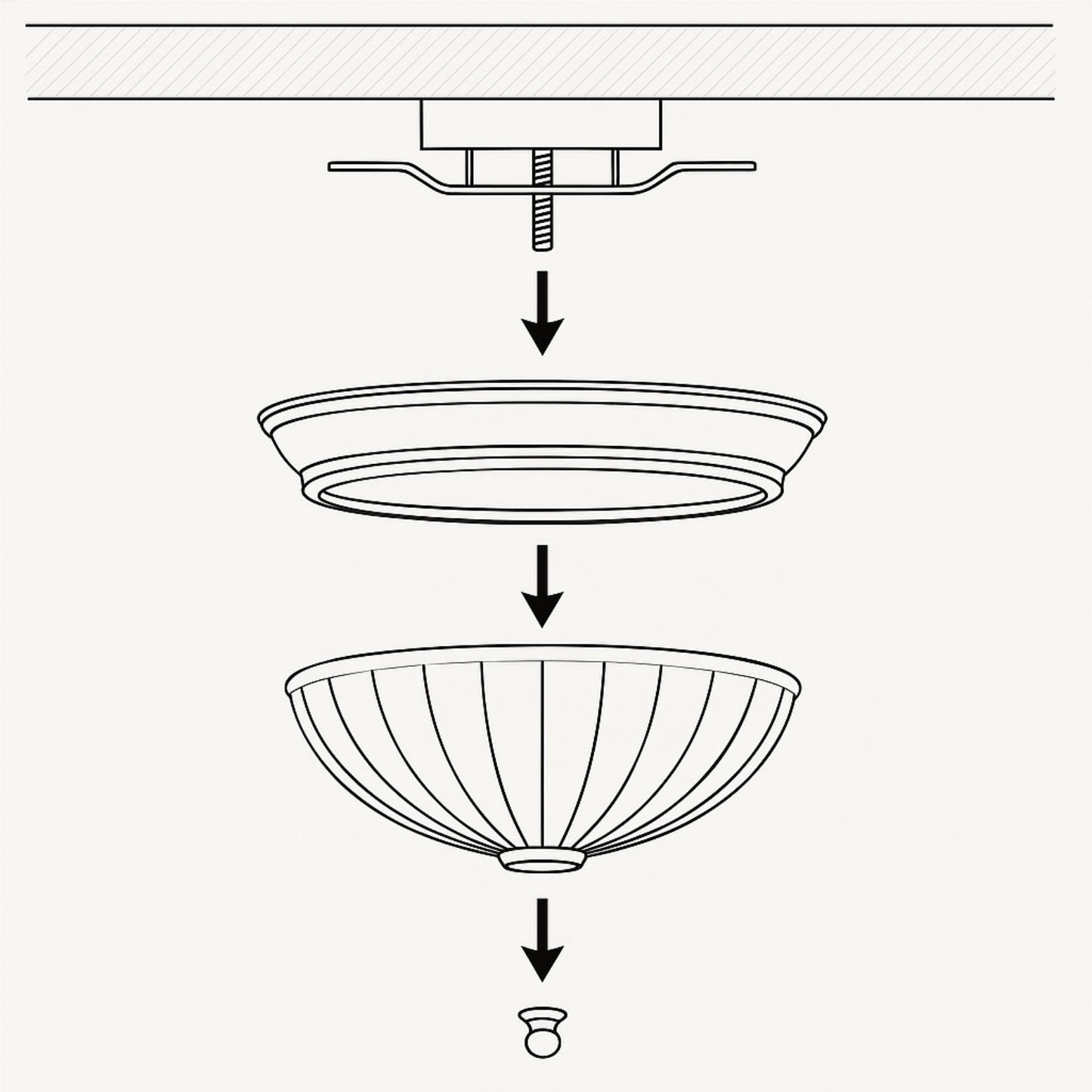 Frosted Glass Ceiling Light Cover Replacement For Ceiling Mounted Fixture Or Ceiling Fan Replacement Globes 11.57" Dia x 3.58" Height- Glass Light Cover - Light Fixture Replacement Glass Frosted White