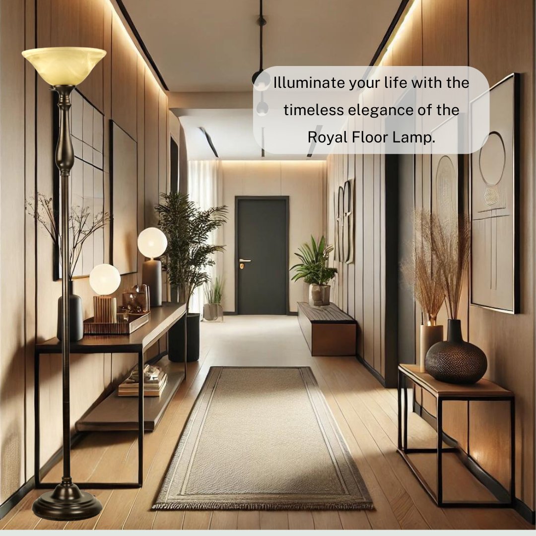 Royal Floor Lamp With Bronze Finish And Amber Alabaster Glass Shade -looking For Floor Lamp For Bedroom, Standing Lamp Or Floor Lamps For Living Room This Torchiere Floor Lamp Is A Great Choice