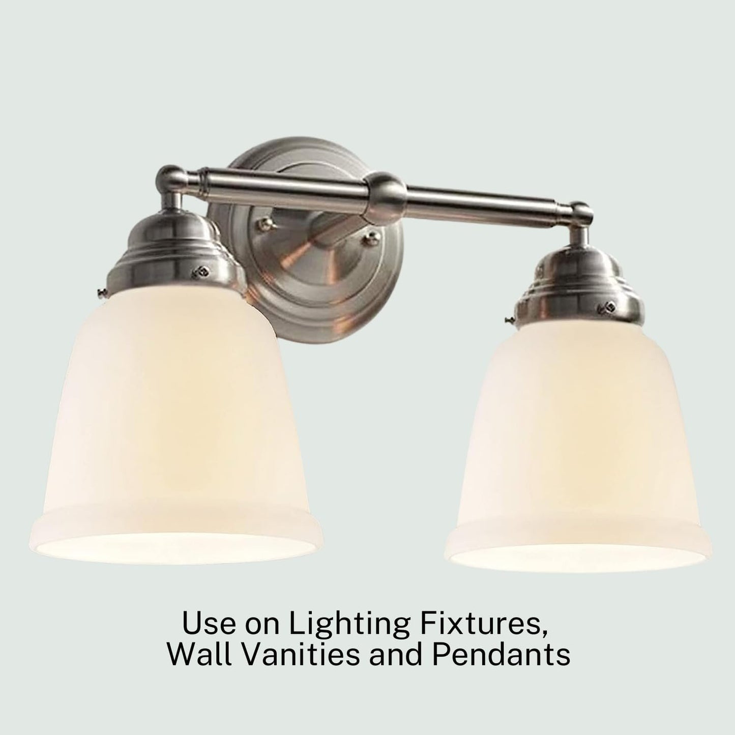 LIGHTACCENTS Ceiling Fan Light Covers For Ceiling Fan Light Kit - Clear Wave Glass Shade Lamp Replacement Kit For Ceiling Fan Light Kits. Clear Glass Shade (4-pack)