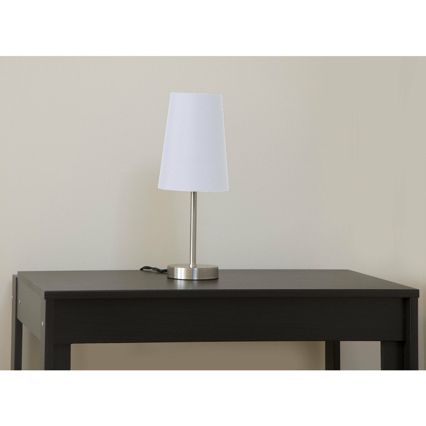LightAccents Brushed Nickel Table Lamp with Fabric Shade - LightAccents.com
- 5