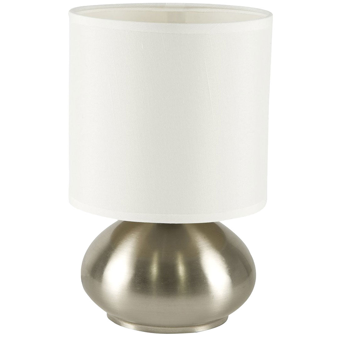 Touch Lamps - Bedroom Side Table Lamps (Brushed Nickel)
