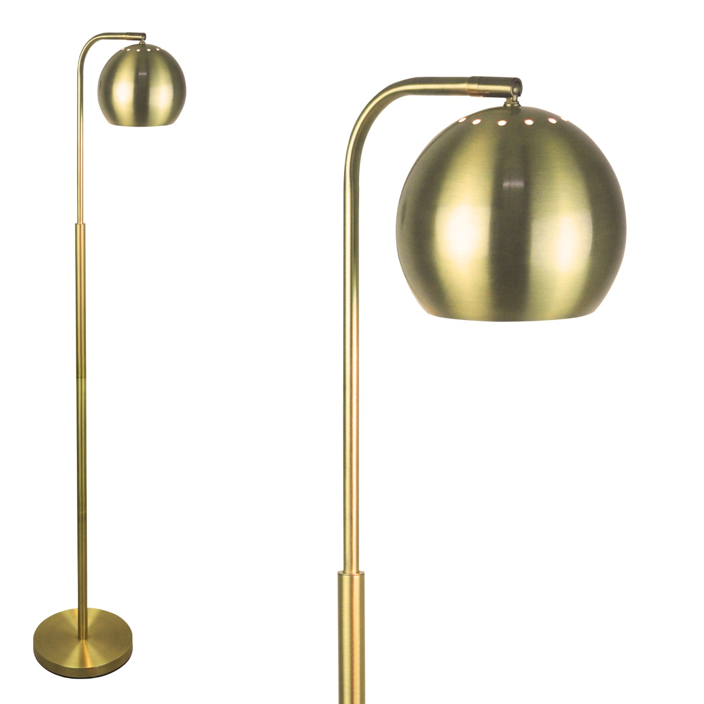 Mid Century Floor Lamp By LightAccents - Reading Light 59” Tall