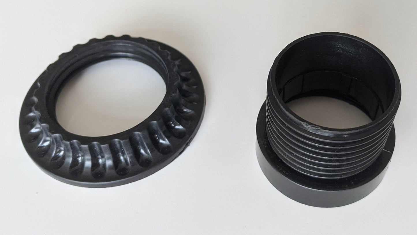 Lamp socket Housing with socket nut.