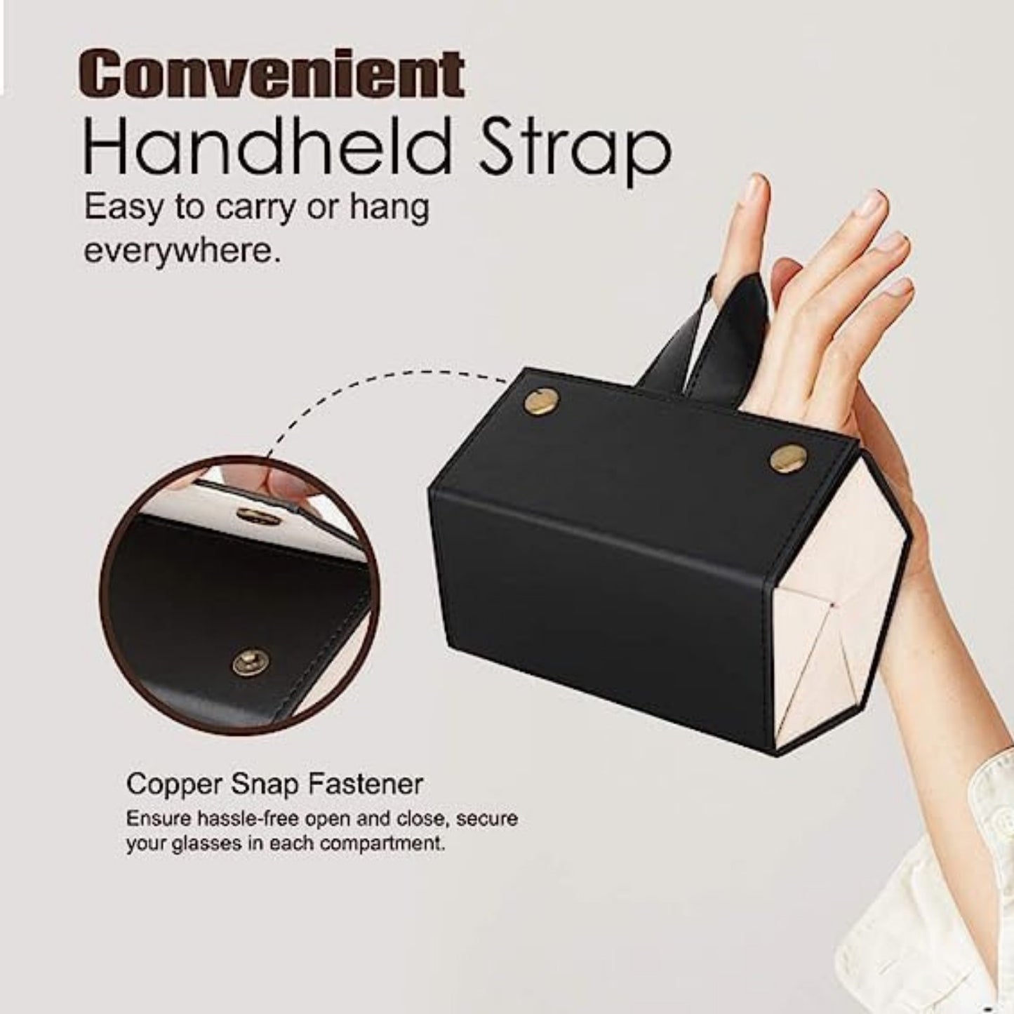 MTNShade Sunglasses Organizer Case Men & Women Retro Sunglasses for Storage Display of Multiple Sunglass
