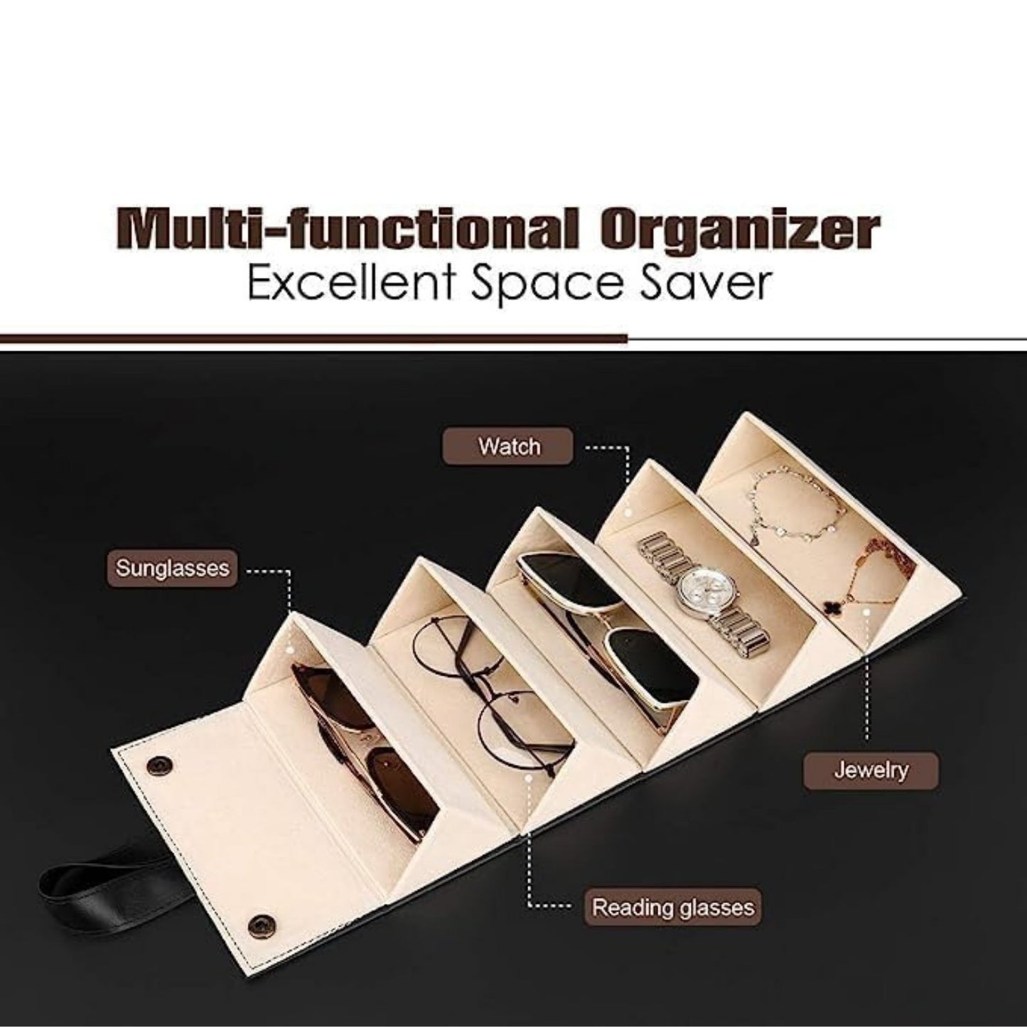 MTNShade Sunglasses Organizer Case Men & Women Retro Sunglasses for Storage Display of Multiple Sunglass
