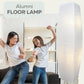 Alumni Paper Floor Lamp with White Paper lantern Shade