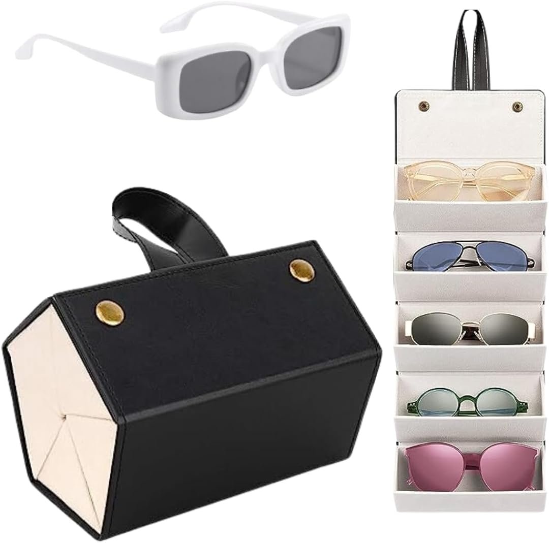 MTNShade Sunglasses Organizer Case Men & Women Retro Sunglasses for Storage Display of Multiple Sunglass