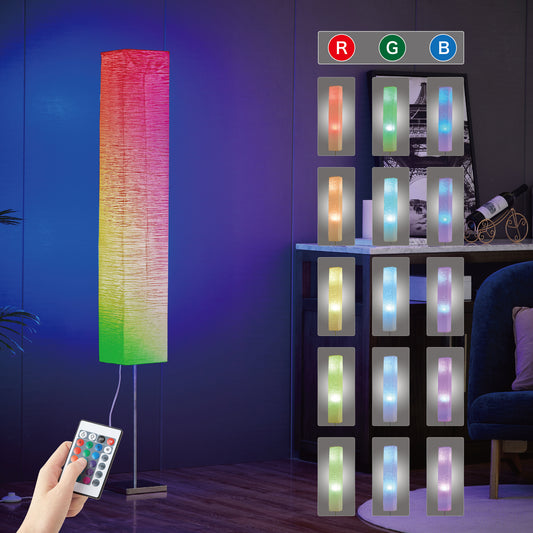 Color Changing LED Paper Floor Lamps with Remote control
