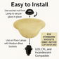 Floor Lamp Amber Alabaster Glass Bowl Shade - Floor Lamp Glass Shade New Packaging for Safe Shipping