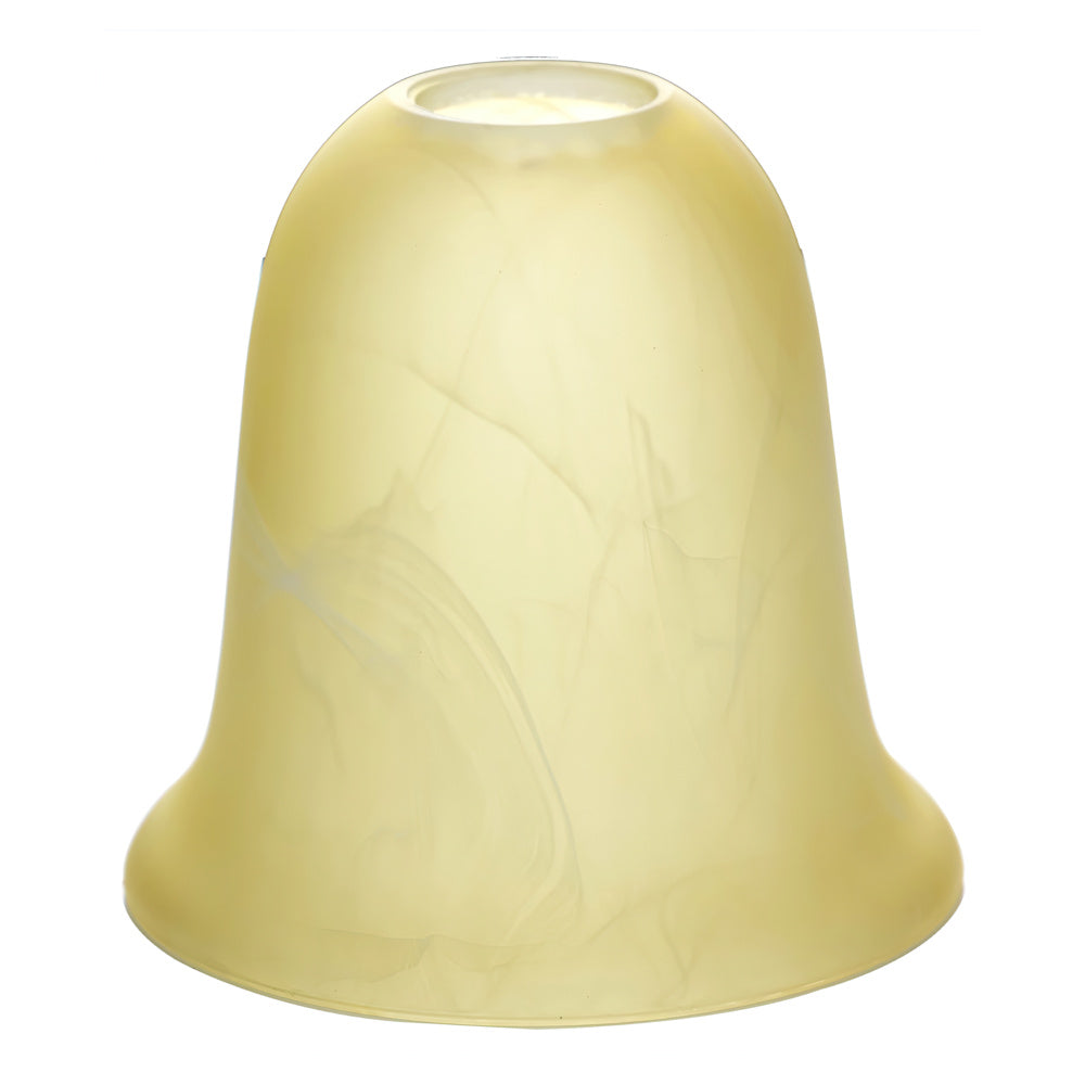 Alabaster Glass Pendant Light Shade, 6"x 6", Socket Nut Compatible Set of 3