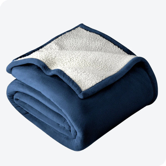 DECOR WORKS Heated Blanket with Controller 60 x 70 Inch - Electric Heating Blanket, Sherpa & Fleece, 4 Heat Settings, 4 Hour Auto Shut Off, Bed Warmer, Battery Heated Blanket for Full Size Beds