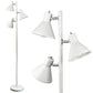 Dorm 3 Light Floor Lamp with 3 Adjustable Reading Room Lights by Lightaccents - Tree Style Standing Lamp with Adjustable Lights - Floor Standing Pole Light - Living Room Lamp (Brushed Nickel)