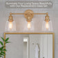 LIGHTACCENTS Ceiling Fan Light Covers For Ceiling Fan Light Kit - Clear Wave Glass Shade Lamp Replacement Kit For Ceiling Fan Light Kits. Clear Glass Shade (4-pack)
