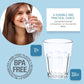 Drinking Glasses Tritan Acrylic Cups - BPA Free & Durable - Dishwasher Safe Drinking Glasses Set Of 6