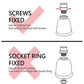 LIGHTACCENTS Ceiling Fan Light Covers For Ceiling Fan Light Kit - Clear Wave Glass Shade Lamp Replacement Kit For Ceiling Fan Light Kits. Clear Glass Shade (4-pack)