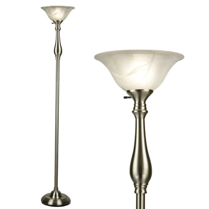 Royal Floor Lamp, Standing Lamp 72-inch Tall Lamp Glass Shade