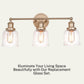 LIGHTACCENTS Ceiling Fan Light Covers For Ceiling Fan Light Kit - Clear Wave Glass Shade Lamp Replacement Kit For Ceiling Fan Light Kits. Clear Glass Shade (4-pack)