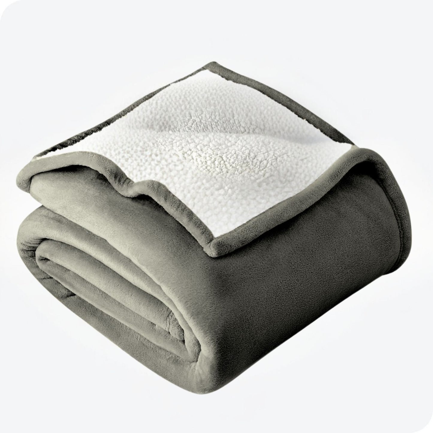 Heated Blanket with Controller 60 x 70 Inch Sherpa & Fleece