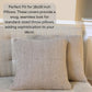 Beige Pillow Covers Set of 2 Boho Pillow Covers 18x18