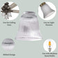 LIGHTACCENTS Ceiling Fan Light Covers For Ceiling Fan Light Kit - Clear Wave Glass Shade Lamp Replacement Kit For Ceiling Fan Light Kits. Clear Glass Shade (4-pack)