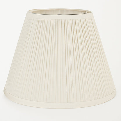 White Pleated Lamp Shade 7" x 13" x 10" Tall