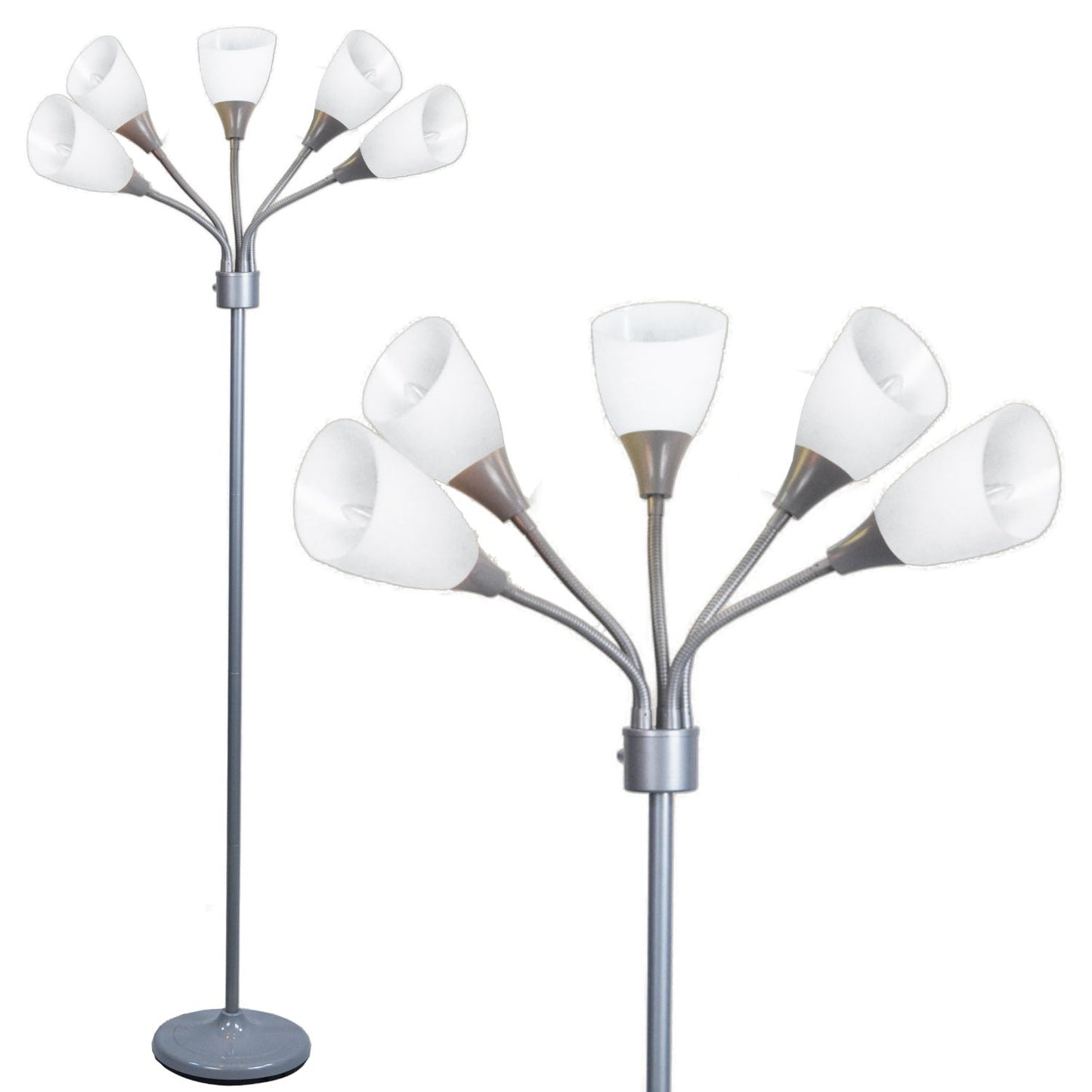 Medusa 5-Light Floor Lamp – Adjustable Shades