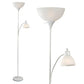 Torchiere Floor Lamp with Opal White Cone Shade – Standing Lamp for Living Room or Bedroom – Super Bright Corner Pole Lamp, Modern Floor Lamps for Living Room