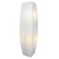 Japanese Rice Paper Floor Lamp 50” Tall Chrome Base with White Paper Shade