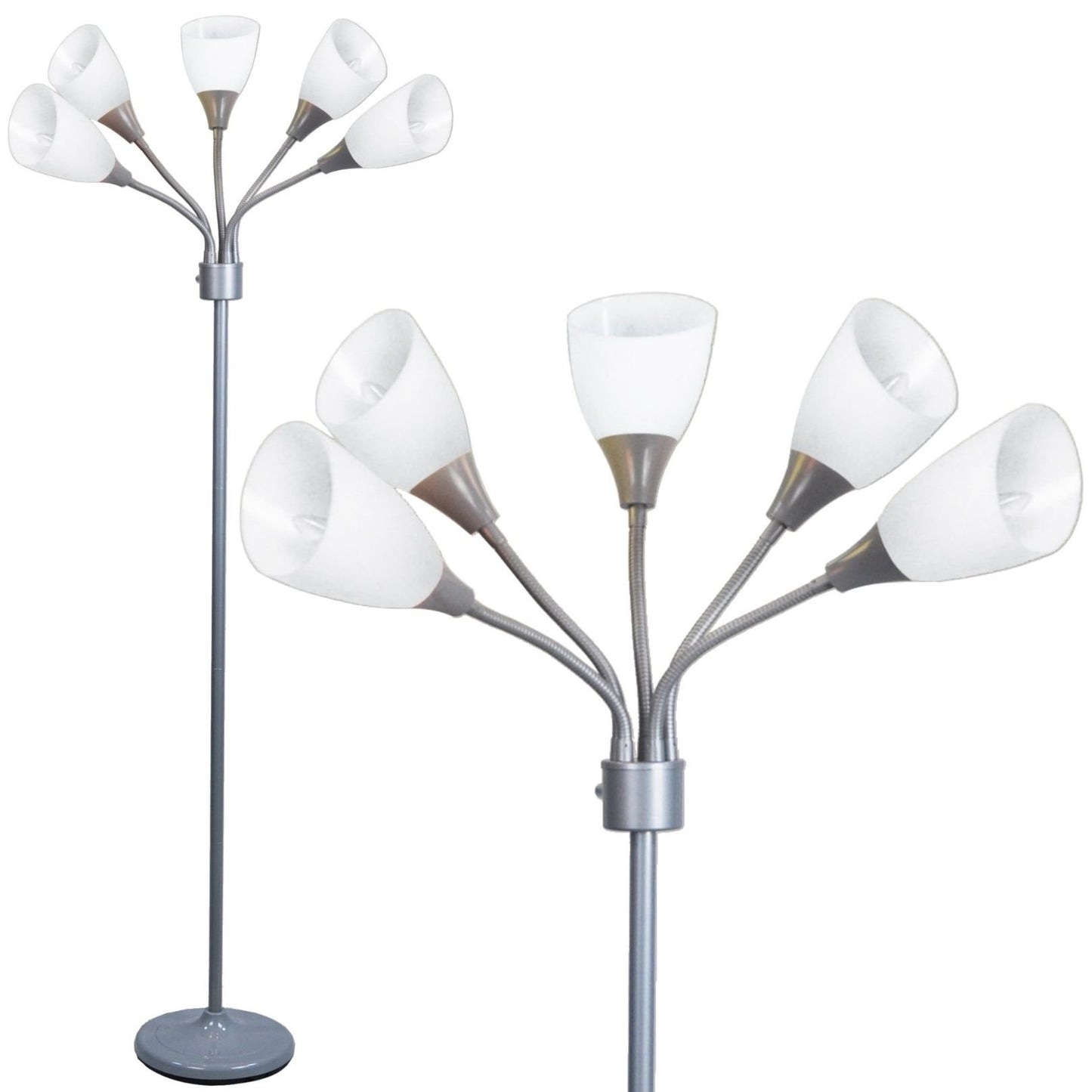 Medusa 5-Light Floor Lamp – Adjustable Shades