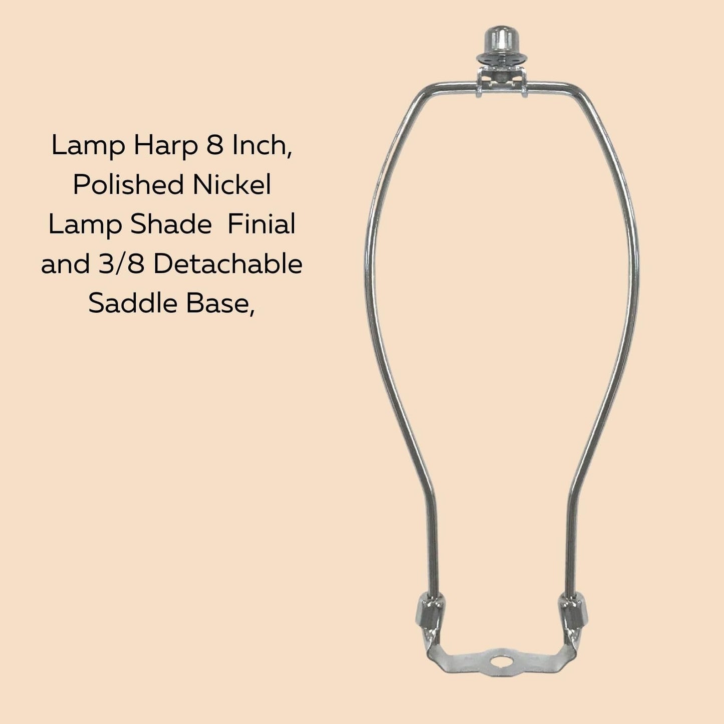 LIGHTACCENTS Pleat Empire Lamp Shade For Table Lamps - Hand-Crafted Linen Fabric 7" Top x 13" Diam x 10" Tall Fits Most Fixtures - Nickel Spider Harp Included - Off White Linen Nickel Finish (1-Pack)