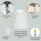 LIGHTACCENTS Ceiling Fan Light Covers For Ceiling Fan Light Kit - Clear Wave Glass Shade Lamp Replacement Kit For Ceiling Fan Light Kits. Clear Glass Shade (4-pack)