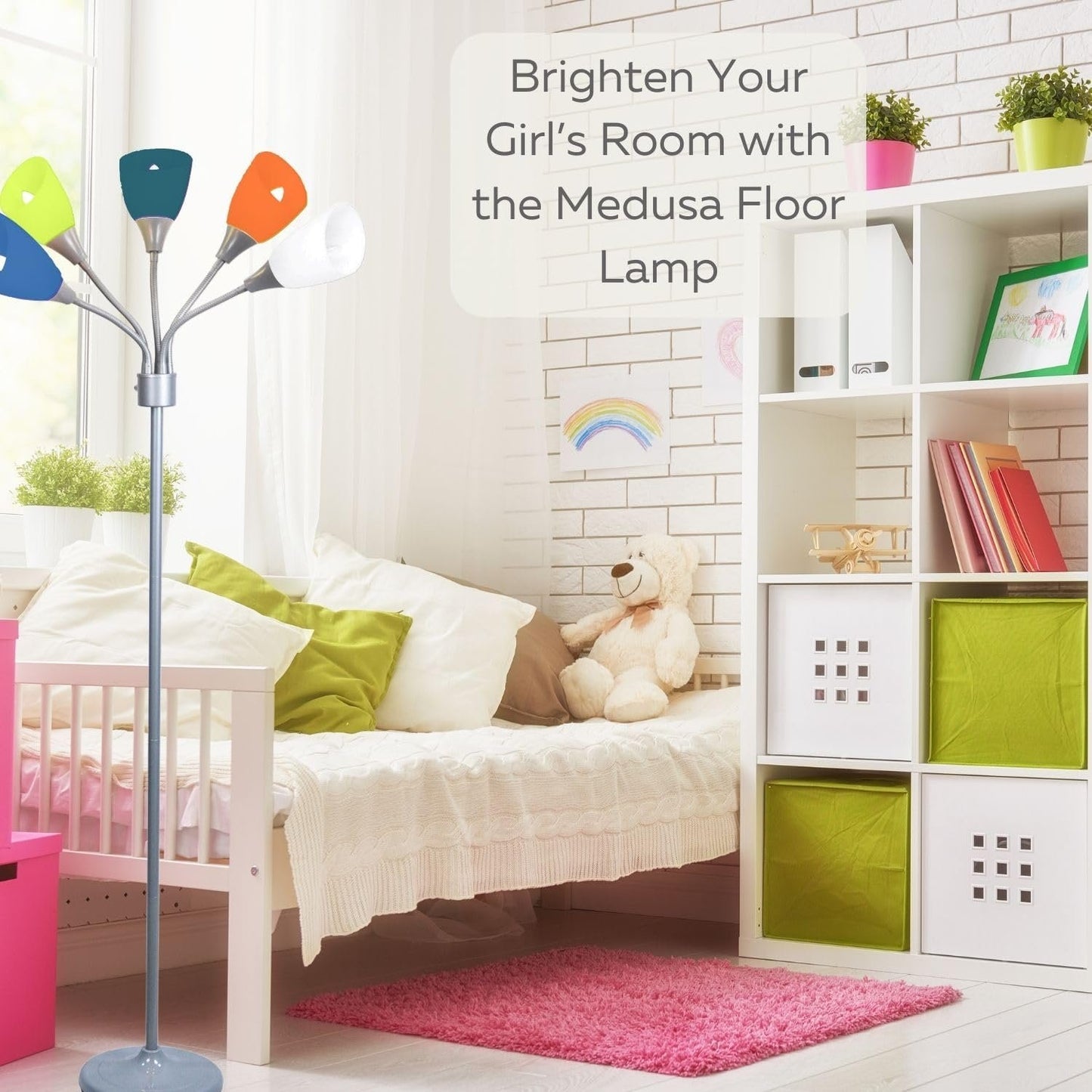 Medusa 5-Light Floor Lamp – Adjustable Shades