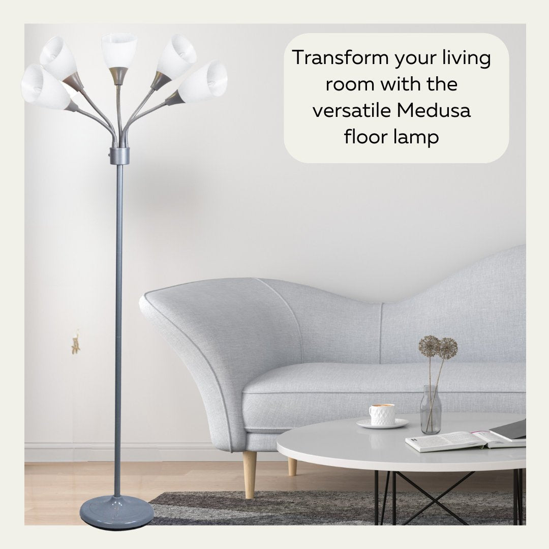 Medusa 5-Light Floor Lamp – Adjustable Shades