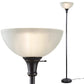 Threshold Bronze Floor Lamp, 72'' Torchiere with Glass Shade