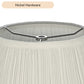 White Pleated Lamp Shade 7" x 13" x 10" Tall