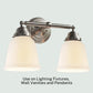 LIGHTACCENTS Ceiling Fan Light Covers For Ceiling Fan Light Kit - Clear Wave Glass Shade Lamp Replacement Kit For Ceiling Fan Light Kits. Clear Glass Shade (4-pack)