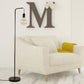 Thomas Floor Lamp - Industrial Standing Lamp with G125 LED Bulb Included