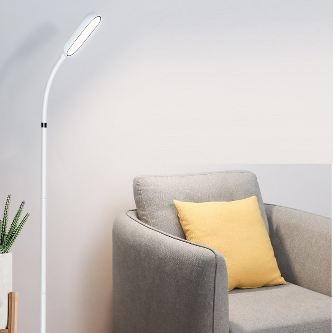 LUMOS LED Rechargeable Battery Operated Reading Floor Lamp