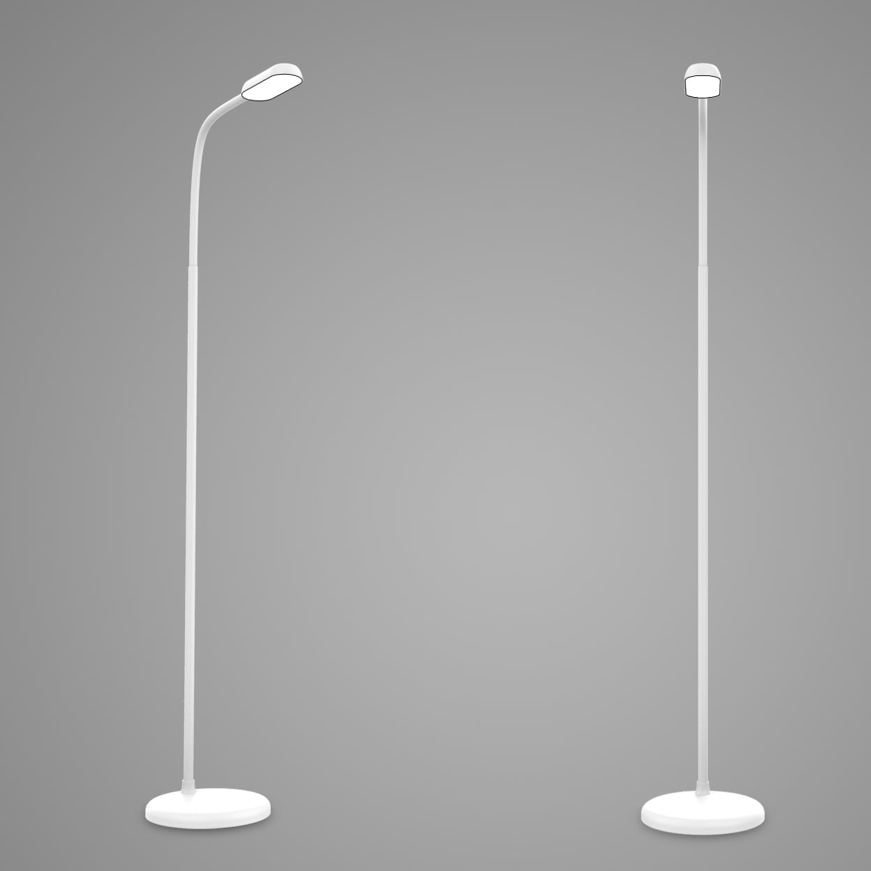 LUMOS LED Rechargeable Battery Operated Reading Floor Lamp