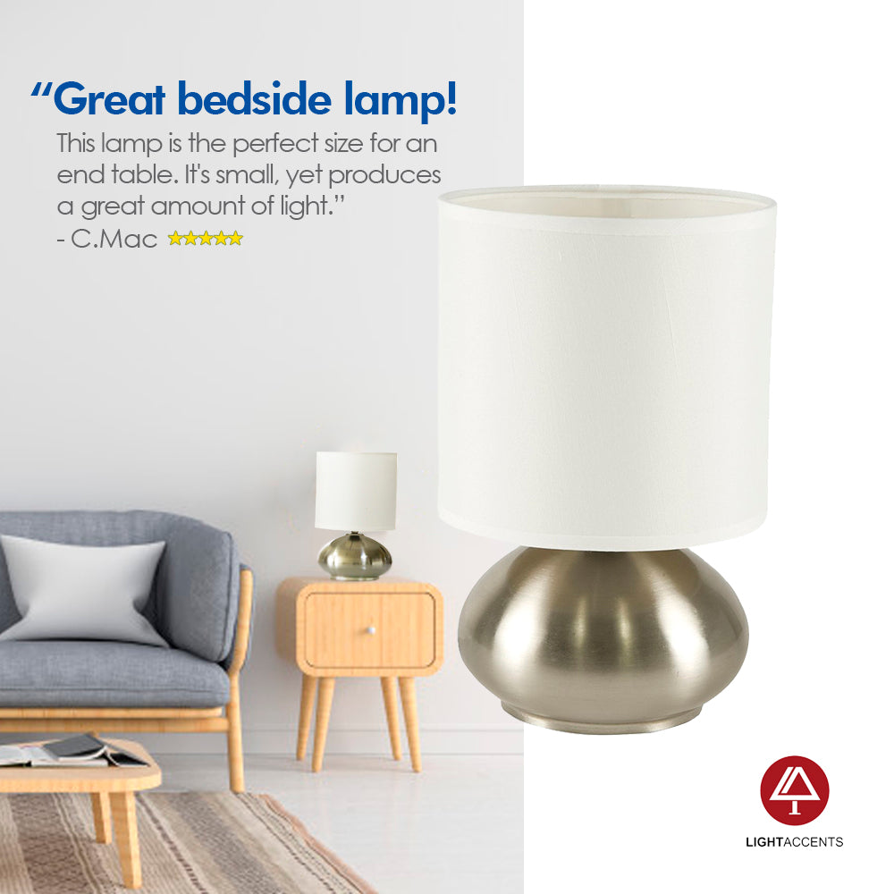 Touch on and off best sale bedside lamps