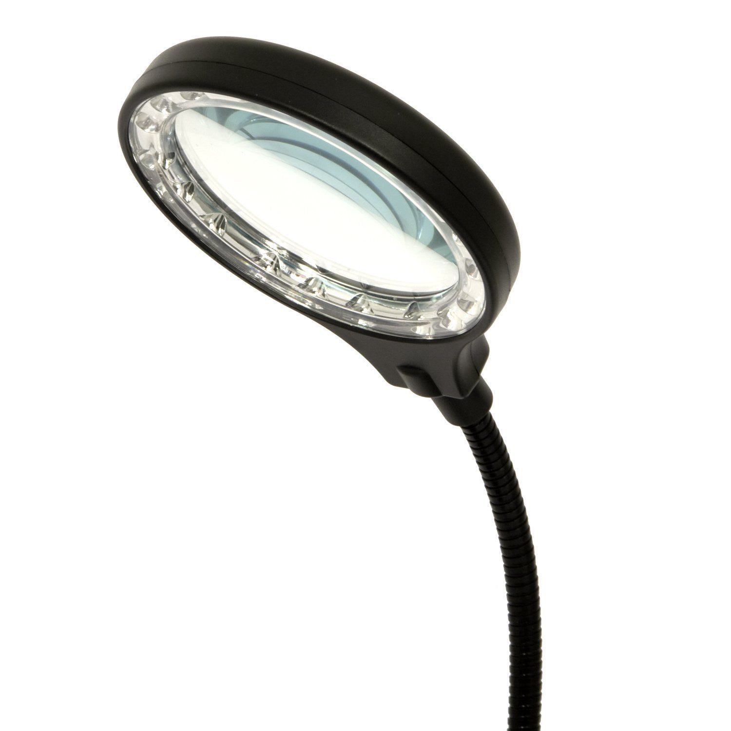 LightAccents Battery Operated Lighted Magnifier Desk Lamp with Flexible Gooseneck - LightAccents.com
 - 6