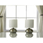 Light Accents Bedroom Side Table Lamps with 3-way Switch Brushed Nickel (Set of 2) - LightAccents.com
 - 3