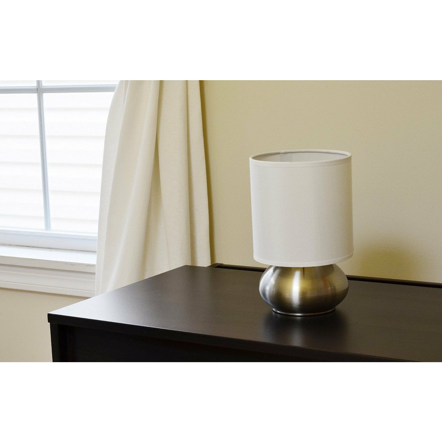 Light Accents Bedroom Side Table Lamps with 3-way Switch Brushed Nickel (Set of 2) - LightAccents.com
 - 4