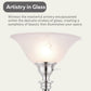 Iron Scrollwork Standing Floor Lamp with Alabaster Glass Bowl Shade