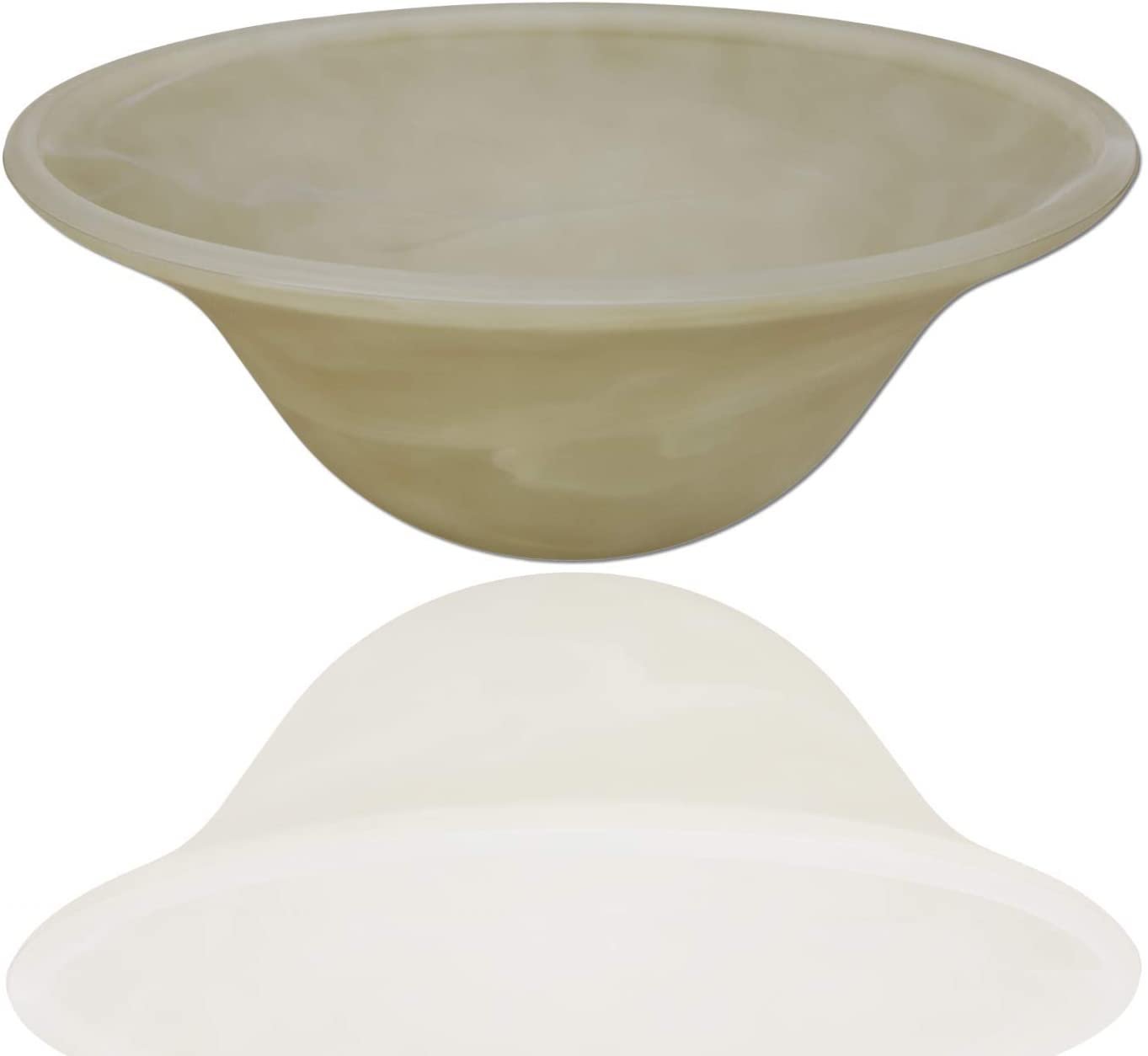 Alabaster Glass Lamp Shade Replacement for Floor Lamp - Light Fixture Replacement Glass