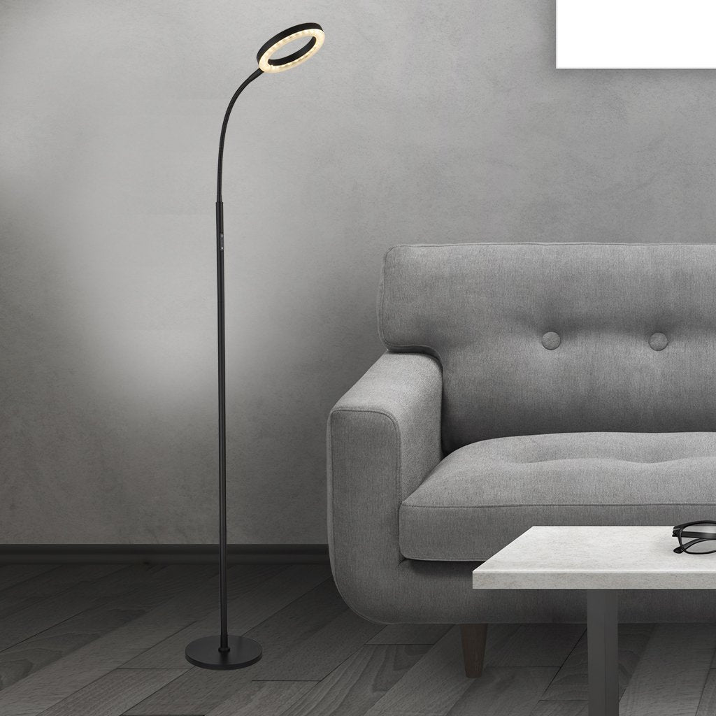 LED Floor Lamp With Adjustable Color and Dimmer Remote Touch Control
