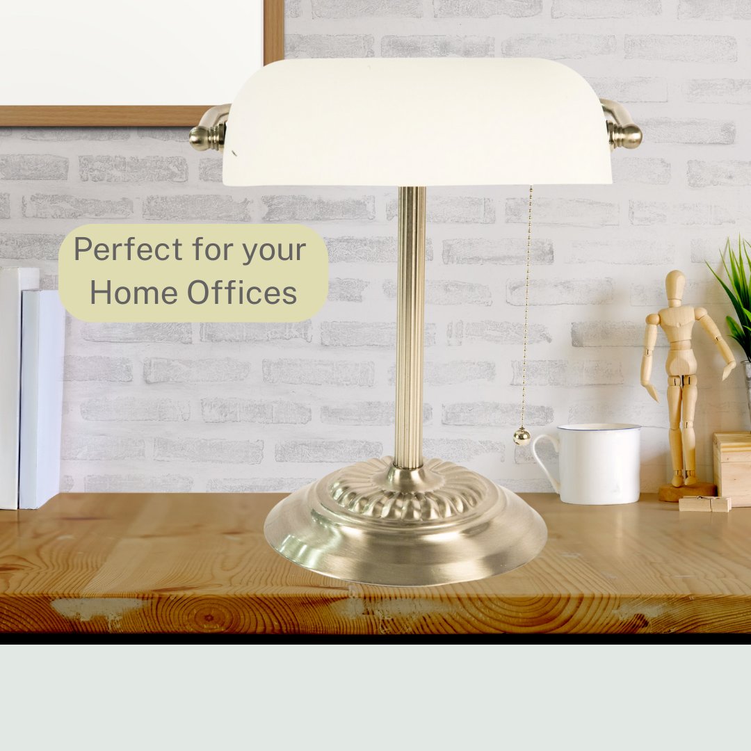 Desk lamp sale with glass shade