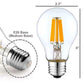 LED Light Bulb A19, 8W (Warm White),(E26) UL-Listed -(Pack of 2)