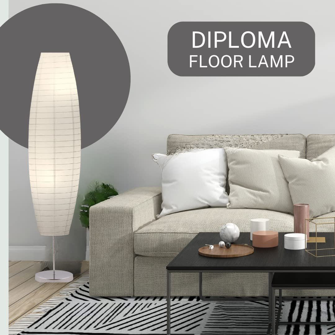 Diploma Rice Paper Floor Lamp
